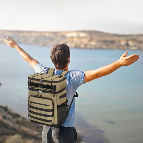 54 Can Tactical Backpack Cooler (khaki)