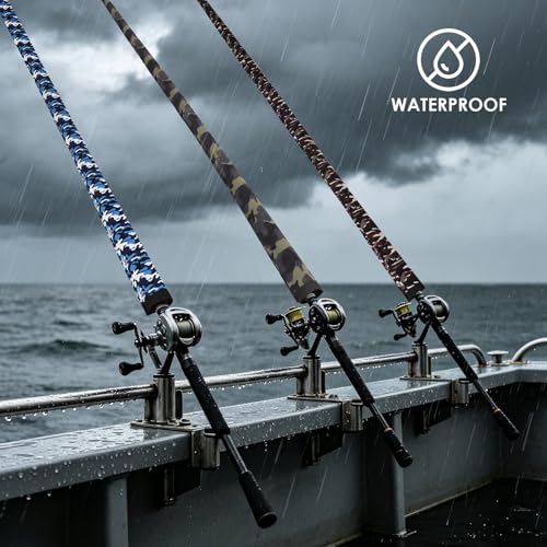 Neoprene Fishing Rod Sleeve Rod Socks for Fishing Poles Protector Storage for Spinning Fishing Rod Casting Rod