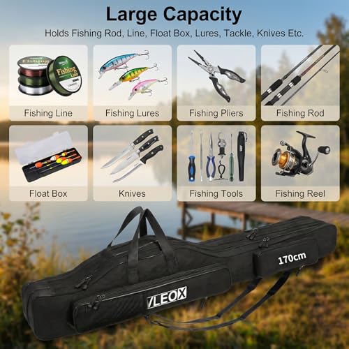 3 Layers Fishing Pole Bag