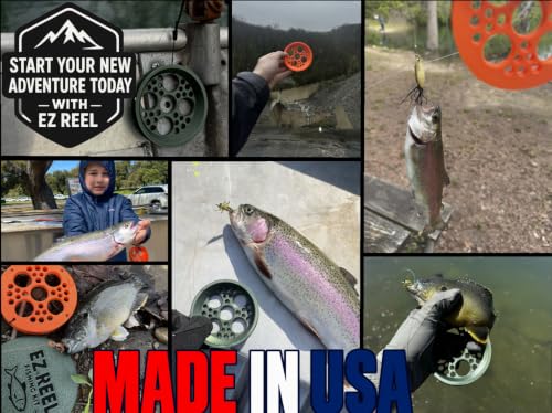 EZ Reel ~ Fishing Kit (Green Case-Orange Reel)
