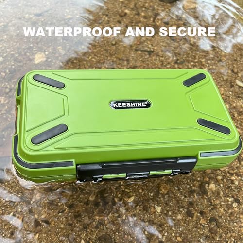 Fishing Tackle Box (Green (Size: 7.8" L x 4.2" W x 1.8" H))