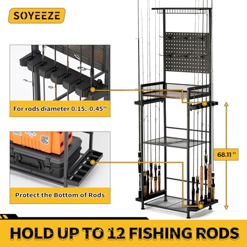 Fishing Rod Holders for Garage