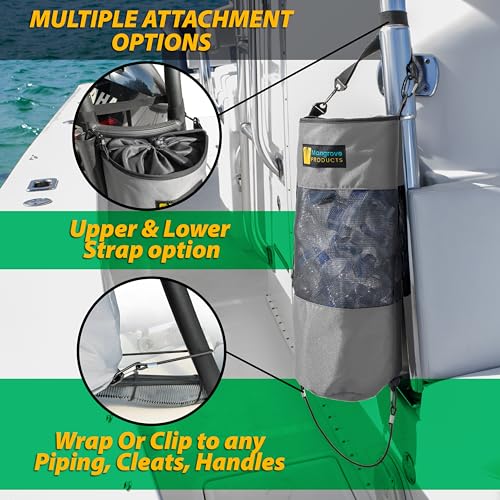 Portable Boat Trash Can (Ghost Gray)