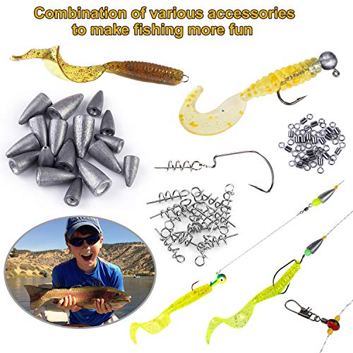 210pcs Fishing Lures Fishing Tackle Box Fishing Gifts for Men (210pcs tackle box)