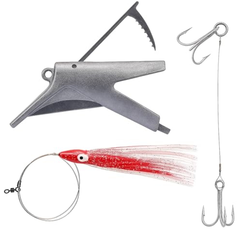 Dead Bait Trolling Lure (Red Silver Skirt / Medium)