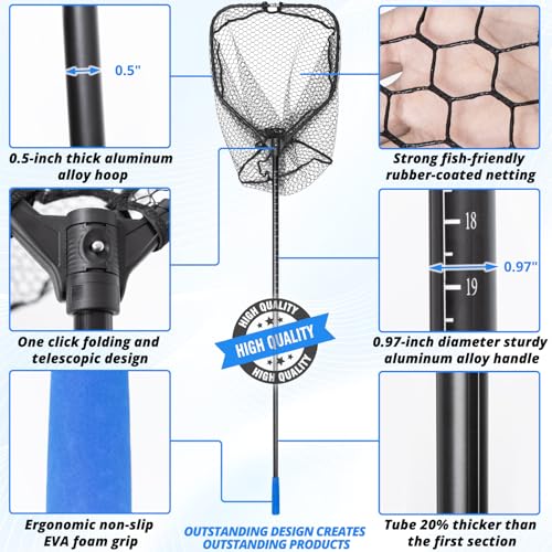 Foldable Long Fishing Net
