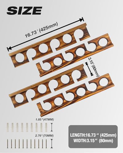 Fishing Rod Holder (Carbonization / 3 set holds up 18 rods)