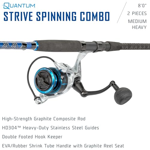 Strive Spinning Reel and Fishing Rod Combo (8'0" / Size 5000 Reel)