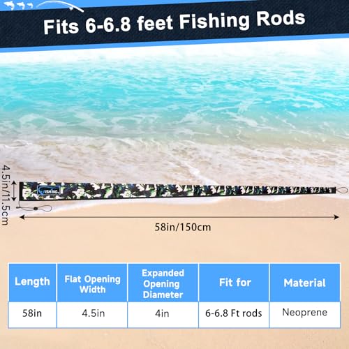 Neoprene Fishing Rod Sleeves (58")