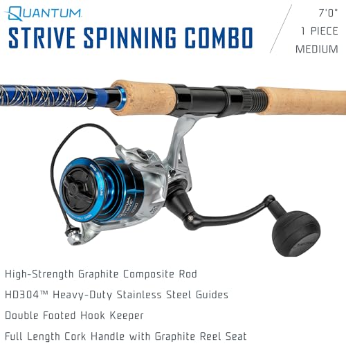 Strive Spinning Reel and Fishing Rod Combo (7'0" / Size 4000 Reel)