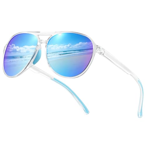 Women's Polarized Aviator Sunglasses Sport Style for Running Pickleball UV Protection Tangle