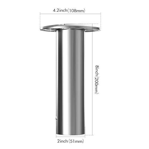 Boat Fishing Rod Holder (Black Insert / 90 Degree)