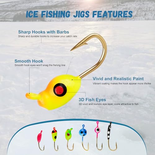 Master Ice Fishing Jigs Kit (B-45PCS)