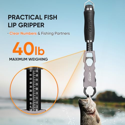 11.5" Fish Lip Gripper with Scale (Black)