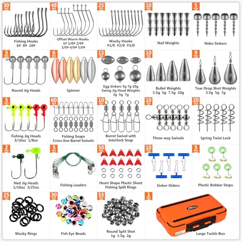 449 472PCS Fishing Gear Accessories Kit