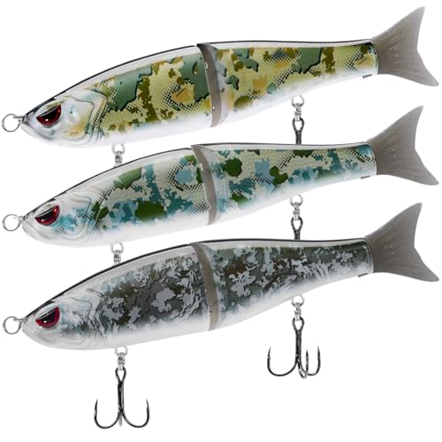 SwimShad Glide Baits Jointed Swimbait Bass Pike Salmon Trout Muskie Fishing Lure
