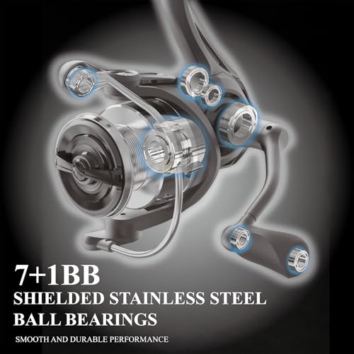 Rhino Spinning Reel (metal gray / Size5000)