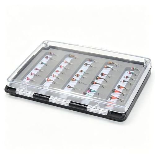 36pcs Perdigon Nymph Flies Assortment for Trout Fishing (36 Premium Perdigon)