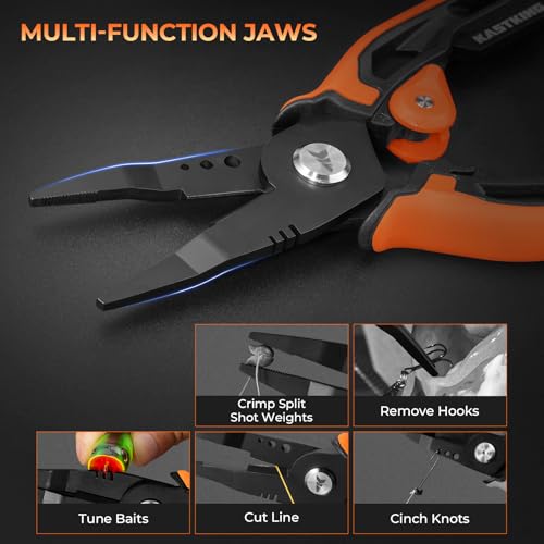 AeroVice 7.5” Fishing Pliers (7.5'' Straight Nose)