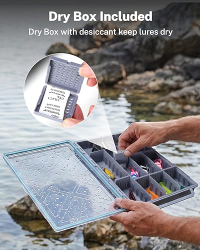 3700 Tackle Trays Boxes (Gray / 2pcs 3700 (14.2x9.1x2inch))
