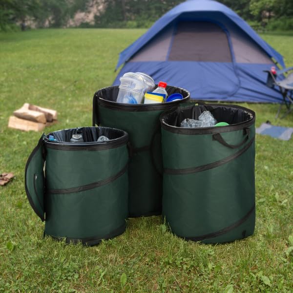 Collapsible Trash Can Camping Essentials (46-Gallon, 32-Gallon and 23.1-Gallon)