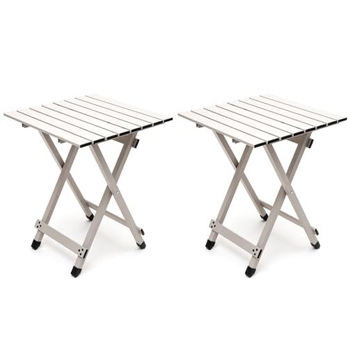 Folding Camping Table (Grey-2set)