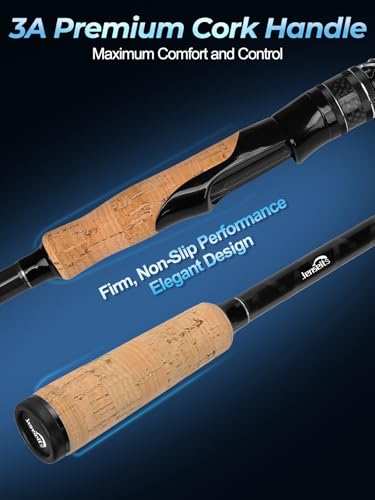 7Ft Casting Fishing Rod (7'0"-Medium Heavy-Fast-Black)