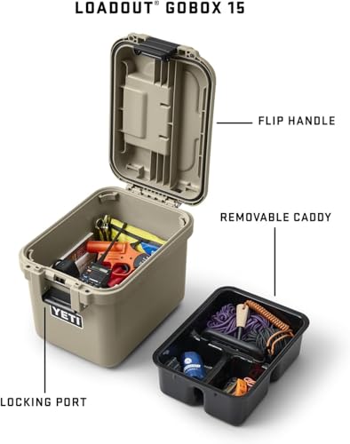 LoadOut 15 GoBox Divided Waterproof Cargo Case (Rescue Red / GoBox 15)