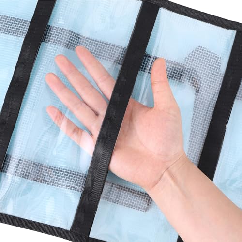 Fishing Lure Stroage Bag Covenient 6 Pocket Large Capacity PVC Heavy Duty Protective Cover Durable Fishing Bag for all Fishing Bait Trolling Fishing Lure Wraps Box for Saltwater