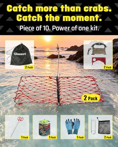 2 Pack Castable Crab Trap Kit (Red/ 2 Pack)