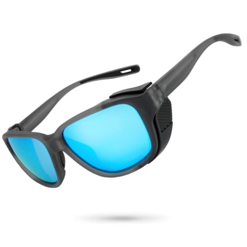 Polarized Sport Sunglasses with Removable Side Shields