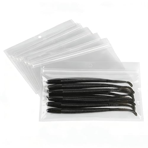 100 Pack Soft Plastic Baits Bags 8.8"x5.5" (8.8" x 5.5")