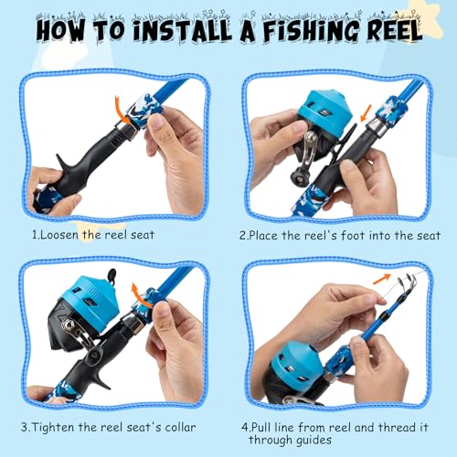 Kids Fishing Pole Set