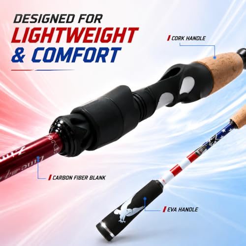 6FT Carbon Fiber Fishing Rod (Spinning- 6'0")