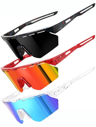 Kids Sunglasses Youth Baseball Sun Glasses for Boys Girls Cycling Sports UV400 Protection Goggles Ages 3