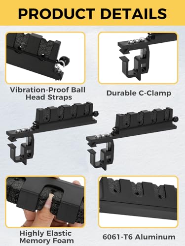 Upgraded Fishing Rod Holder for Truck Bed