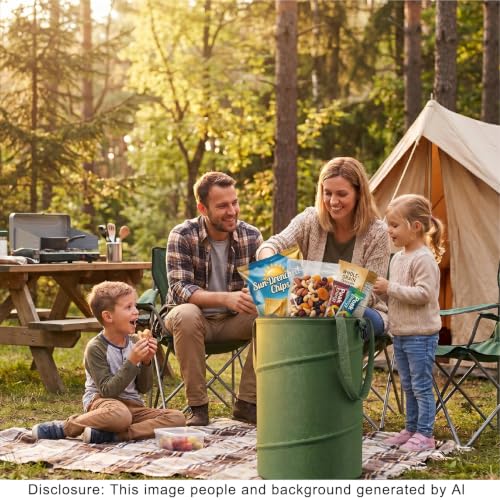 Collapsible Trash Can 13 Gallon (13 Gallons-With Lid)