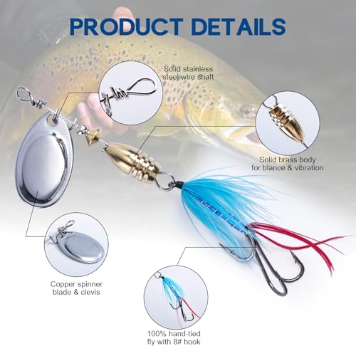 Trout Lures Fishing Spinners (D:5pcs Trout Spinners)