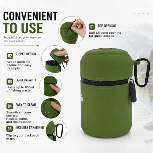 Portable Fishing Trash Pouch & Multifunction Scissors Eco