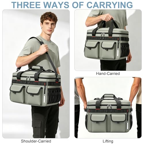 48 Can Insulated Soft Sided Collapsible Cooler Bag Ice Chest (Green / 30L)