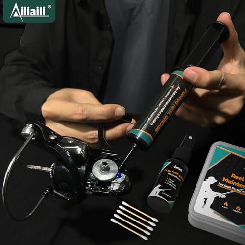 Fishing Reel Oil Kit with 1oz Needle Oil (3.9oz)