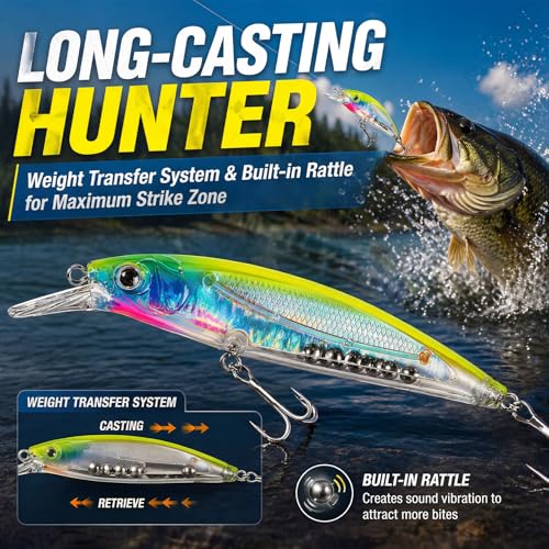 Fishing Lures Kit Tackle Box (143pcs Fishing Accessories Kit)