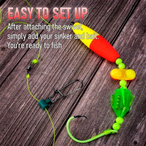 5 Pack Catfish Bait Float Rigs Kit