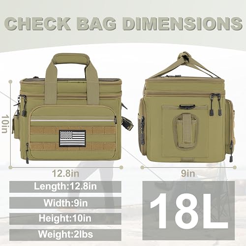 Fishing Tackle Bags (Yellow / S (Stores 6 Fishing Tackle Boxes))