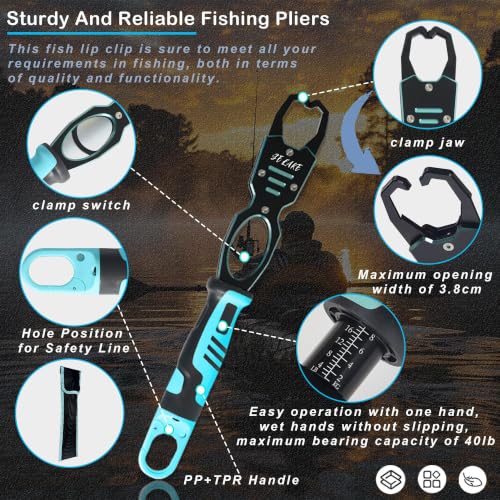 7 PCS Fishing Pliers Tool Kit (Blue)