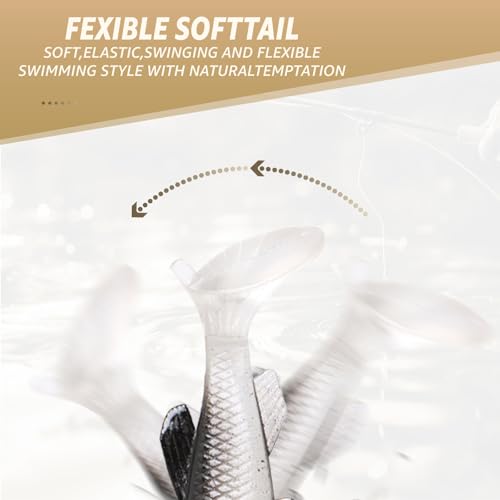 Soft Fishing Lures Shad Minnow Swimbaits (T-tail)