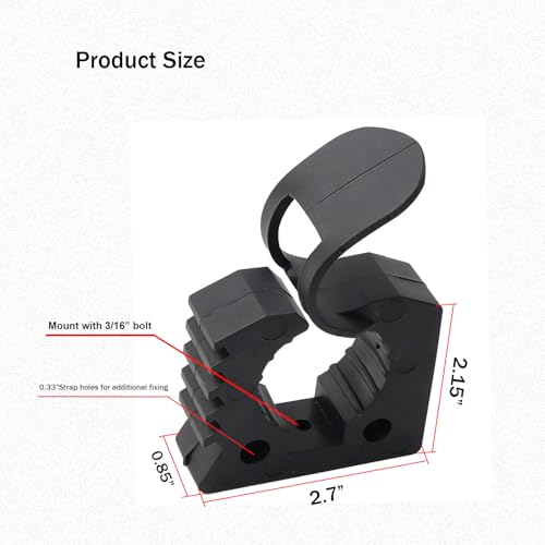UTV ATV Shovel Holder & Tool Mount (Medium - 4 Pack)