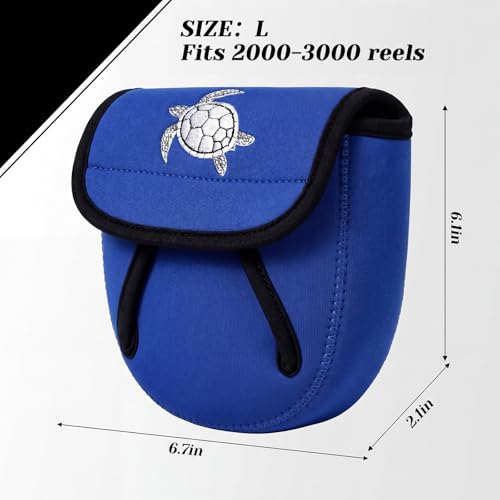 3 Pcs Fishing Spinning Reel Cover (Blue / Classic)