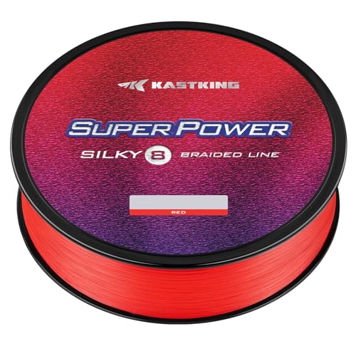 Superpower Silky8 Braided Fishing Line (X8-Red / 65LB(300 Yds))