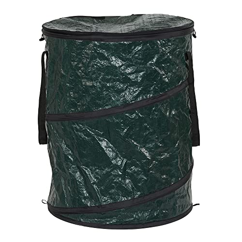 Pop‑Up Hamper and Camping Trash Can with Zippered Top and Collapsible Portable Design (30 Gallon)